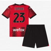AC Milan Fikayo Tomori #23 Domaci Dres za djecu 2023-24 Kratak Rukav (+ Kratke hlače)